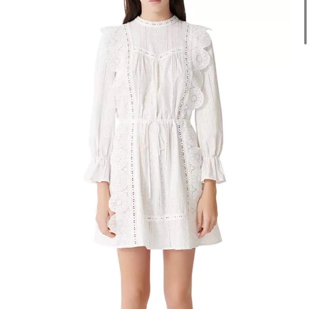 Maje Ravia cotton mini dress